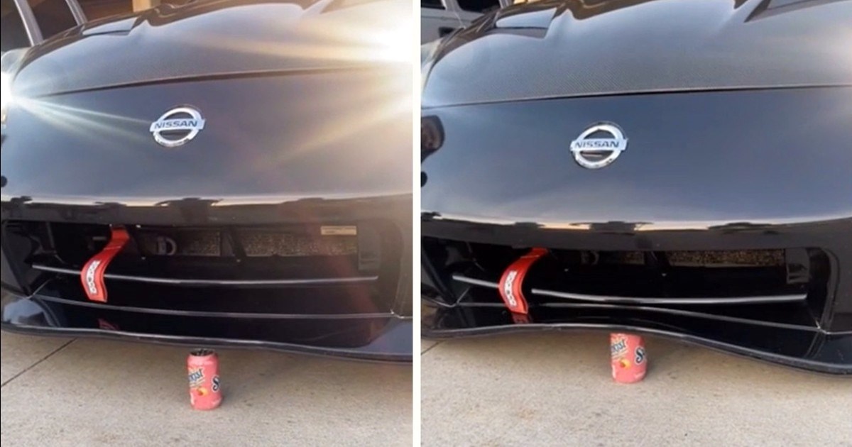 VIDEO Pokušao automobilom zdrobiti limenku pića, evo kako je prošao