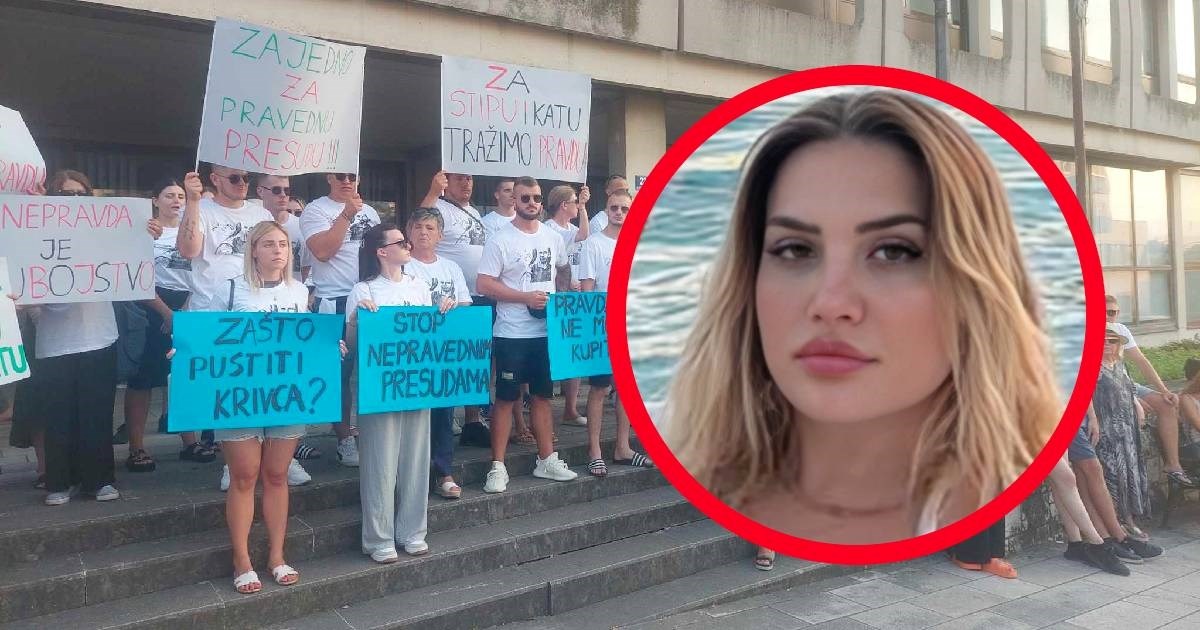 VIDEO Prosvjed protiv puštanja Albanke na slobodu: "Želimo pravdu za Katu i Stipu"