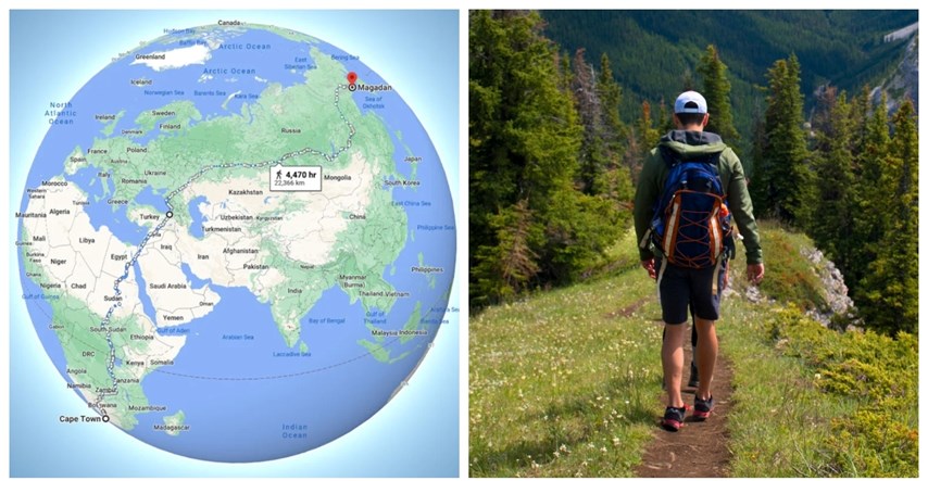 Ovo je najduža ruta na svijetu koja se može proći pješice. Nikome to još nije uspjelo