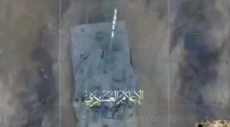 VIDEO Snimljeno navodno uništenje izraelskog tenka iz drona