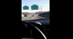 VIDEO Snimao se dok je vozio preko 160 km/h, a onda je sletio s ceste