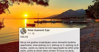 Oglas za apartmane u Dalmaciji je hit: "Iznajmljujem samo domaćim ljudima"
