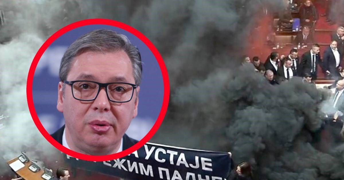 Vučić: Oporba je na prevaru unijela dimne bombe u skupštinu, u donjem rublju