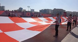 Hrvati napravili spektakl u Dohi, u centru razvili zastavu od 200 metara i 100 kg