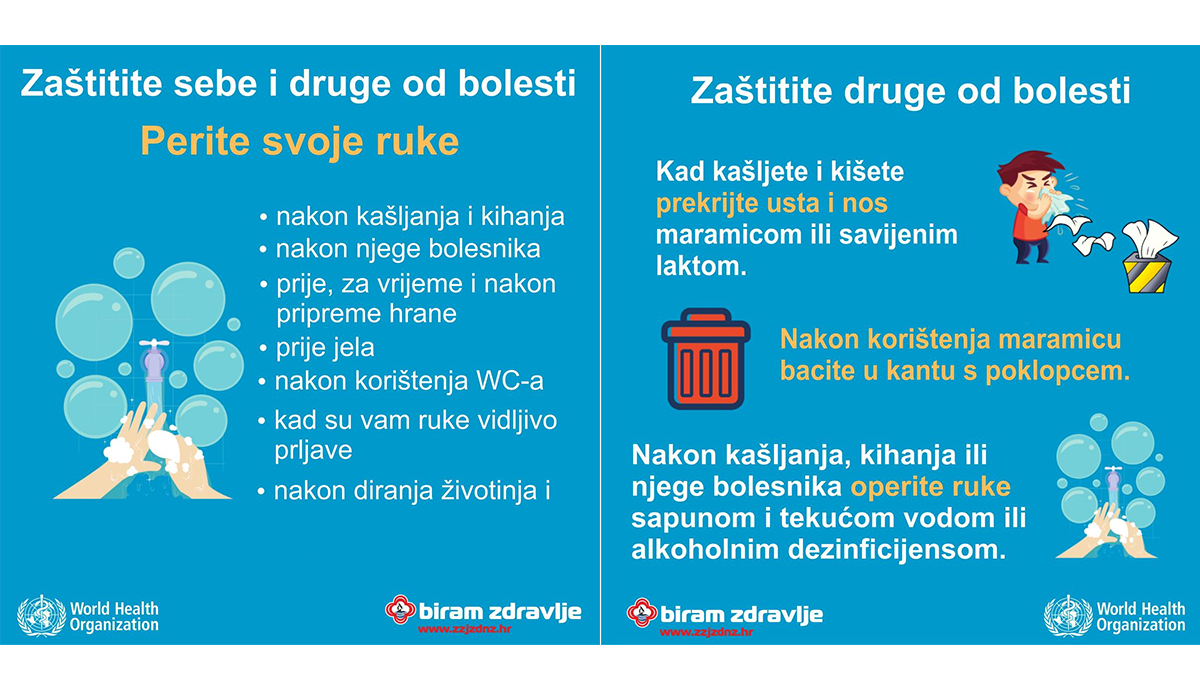 Objavljene preporuke za zaštitu od koronavirusa