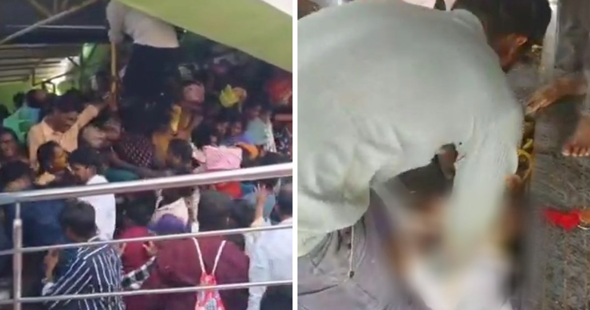 Oko 25.000 ljudi ušlo u indijski hram koji prima samo 2000. Nastao stampedo, 9 mrtvih