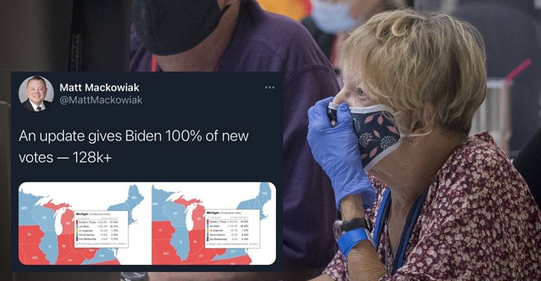Ne, Biden nije dobio 100% novih glasova u Michiganu
