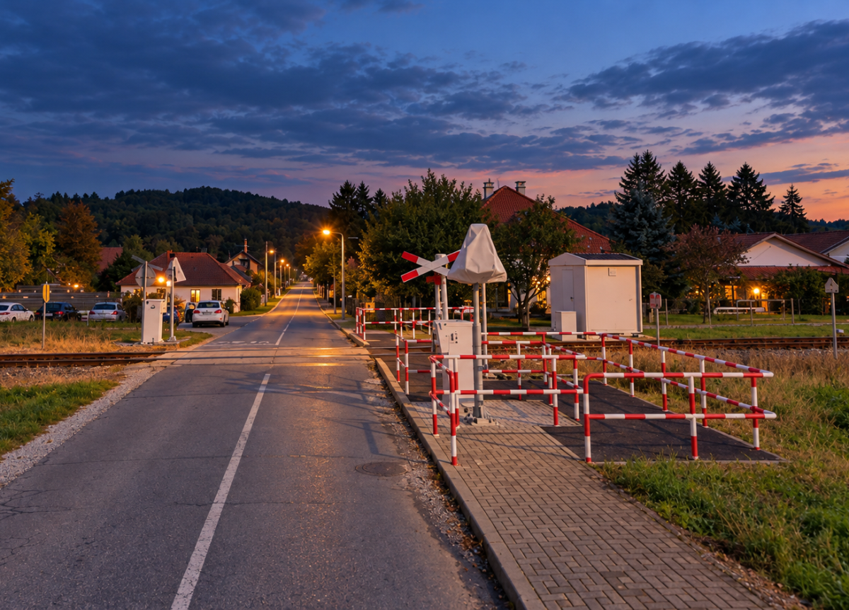Vozač u Donjoj Stubici nije stao kod prijelaza. Na auto mu naletio vlak