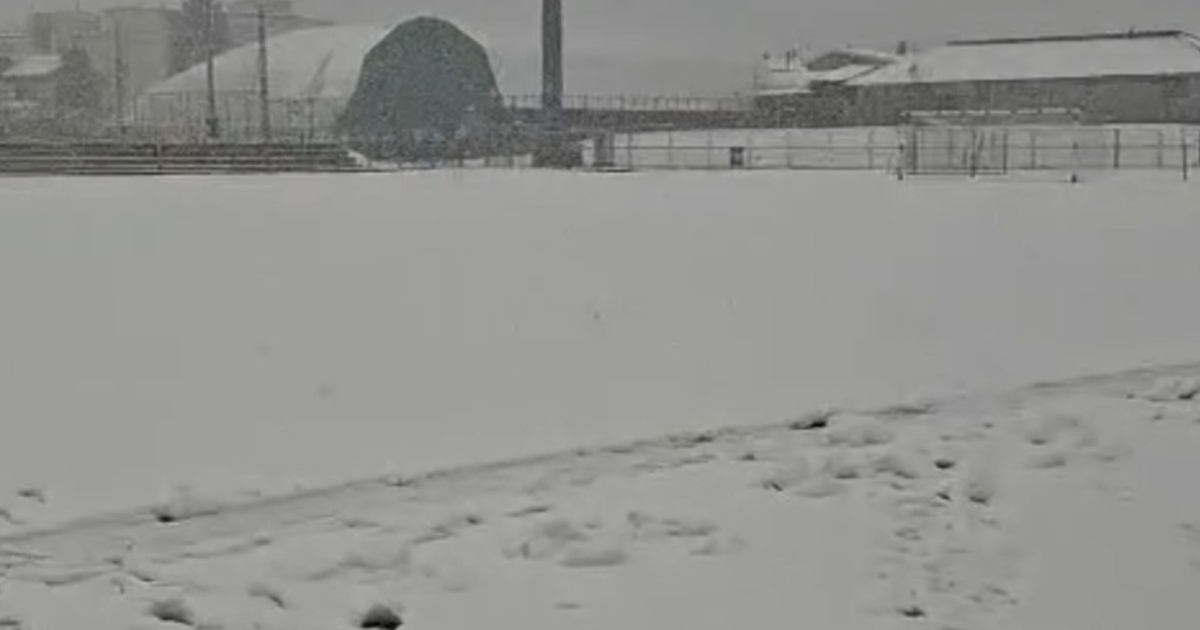 Odgođena utakmica 2. NL. Pogledajte teren pretrpan snijegom