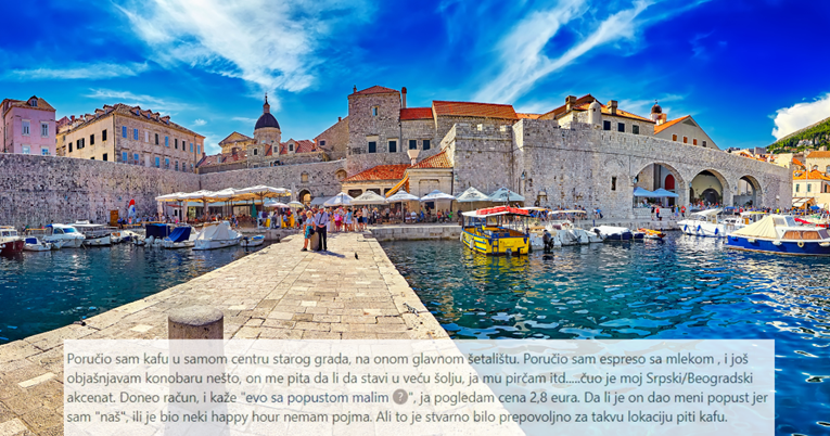 Beograđanina oduševila gesta konobara u Dubrovniku: "Čuo je moj naglasak..."