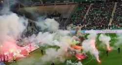 VIDEO Odgođena utakmica Ligue 1. Navijači bakljama zapalili mreže na golovima
