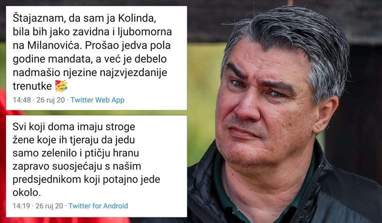 Internet sprda Milanovića zbog izjave o hrani: "Da sam Kolinda, bila bih mu zavidna"