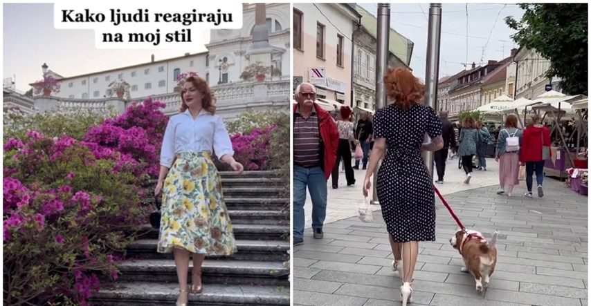 Snimala kako ljudi u Rimu i Čakovcu reagiraju na njen pin up stil, pogledajte razliku