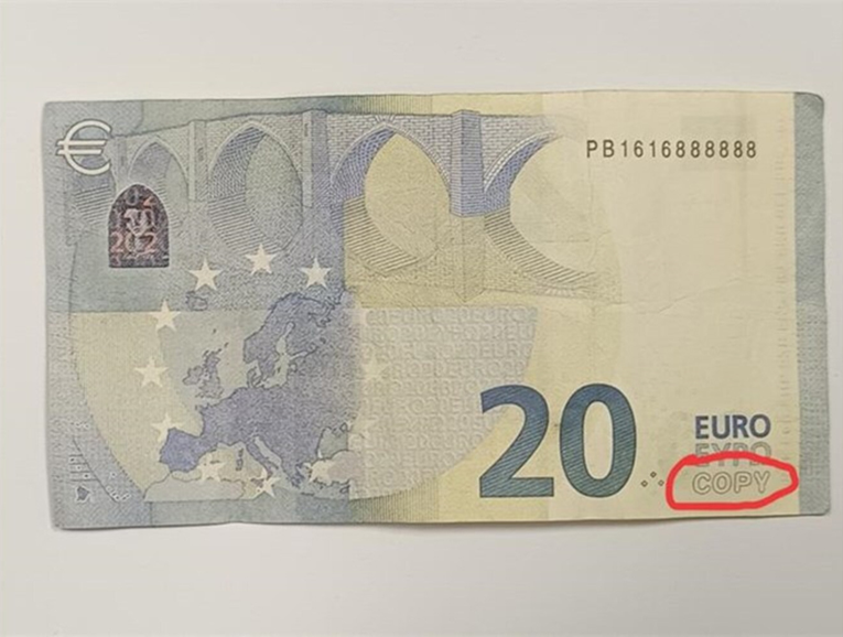 Filmska novčanica završila na kiosku u Čakovcu, policija istražuje slučaj