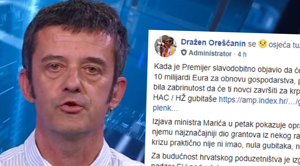 Oreščanin: Zašto bi novac iz EU išao javnom sektoru koji nije imao gubitaka u krizi?
