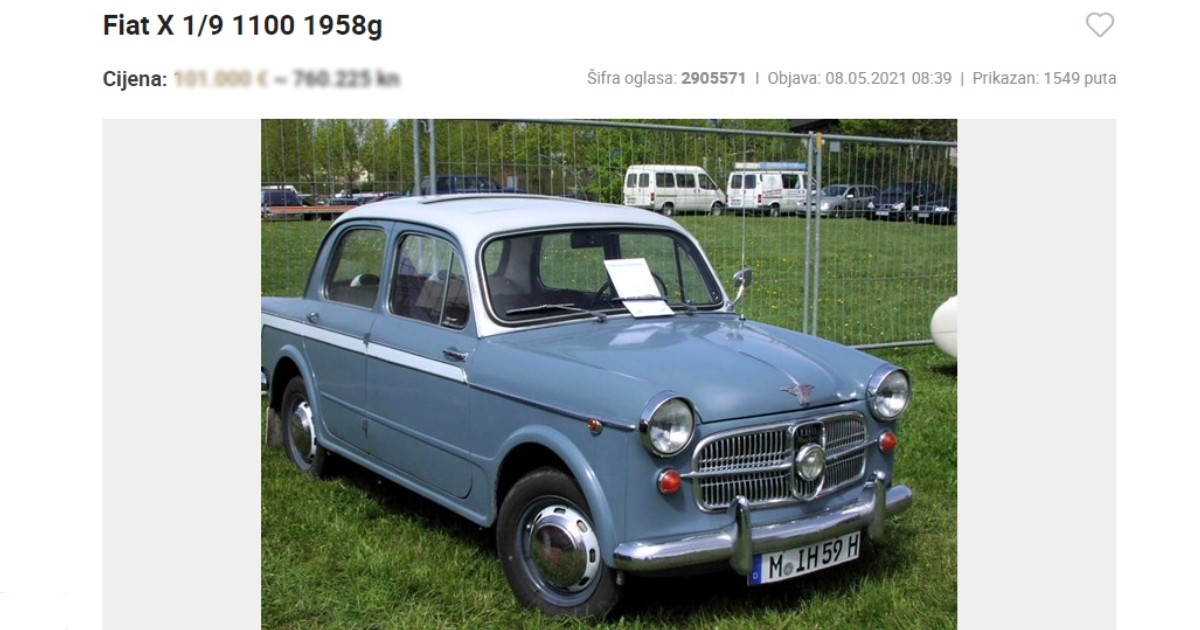 Prodavač najskupljeg Wartburga oglasio Fiat, cijena je strava!