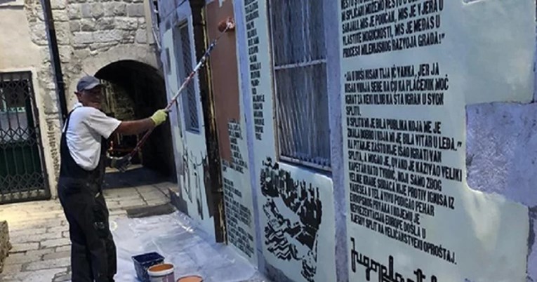Pogledajte kako su građani Splita odgovorili na brisanje murala Jugoplastike