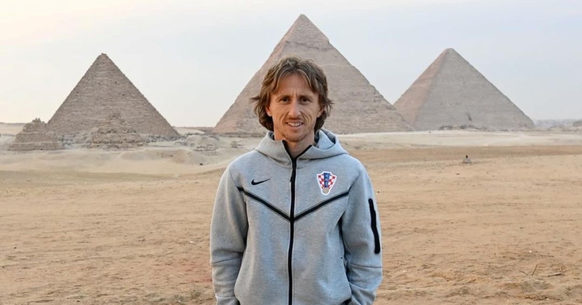 Luka Modrić pozirao ispred piramida u Egiptu, fanovi: "Ti si jedno od svjetskih čuda"