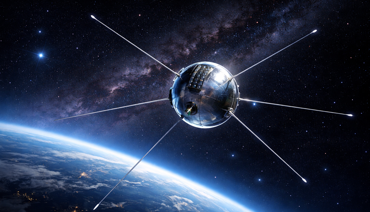 Bio je prvi ljudski objekt u svemiru. Još kruži oko Zemlje