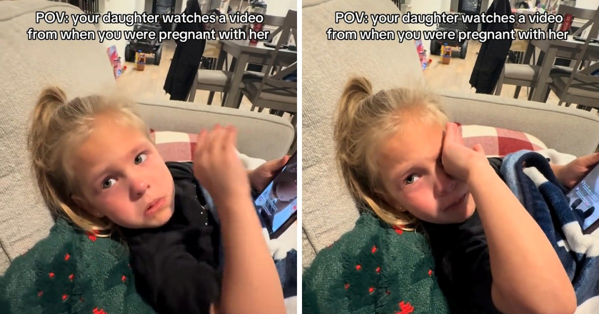 Trogodišnjakinja pogledala snimku majčine trudnoće, njezina reakcija topi srca