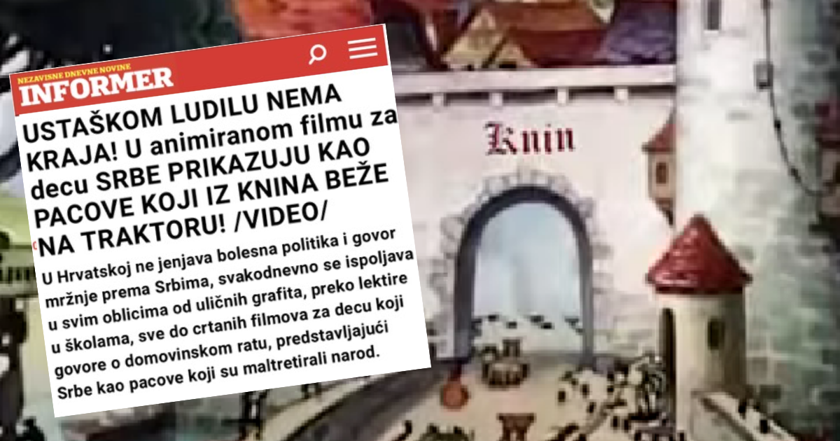 Vučićev tabloid nasjeo na satirični crtić: "Bolesno, ustaškom ludilu nema kraja"