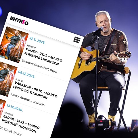 Počela prodaja ulaznica za dodatne koncerte Thompsona u Osijeku, Varaždinu i Zadru
