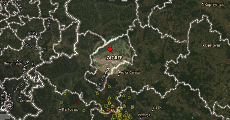 Potres 2.6 po Richteru noćas zatresao Zagreb, epicentar kod Markuševca