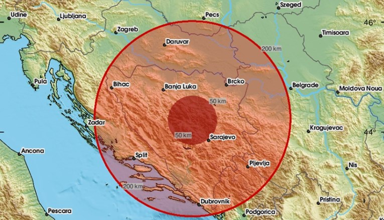 Potres magnitude 3.6 u BiH