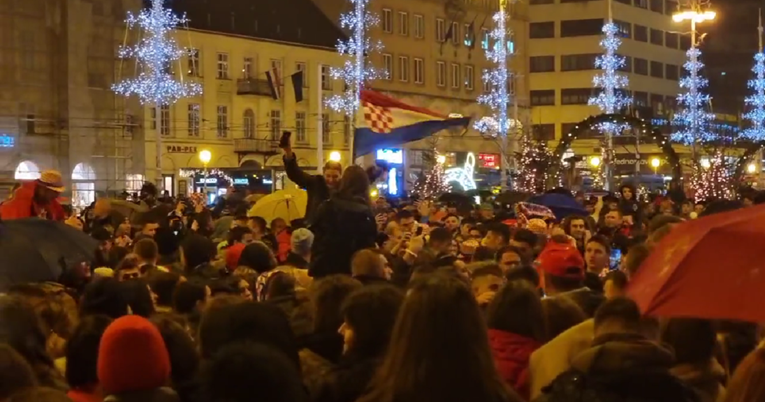 VIDEO "Mi imamo šampione": Cijeli Trg u Zagrebu pjevao nakon pobjede Hrvatske