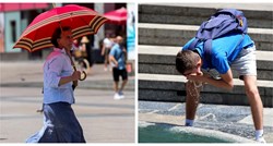 Vruće poslijepodne u centru grada: Zagrepčani osvježenje traže i u Manduševcu
