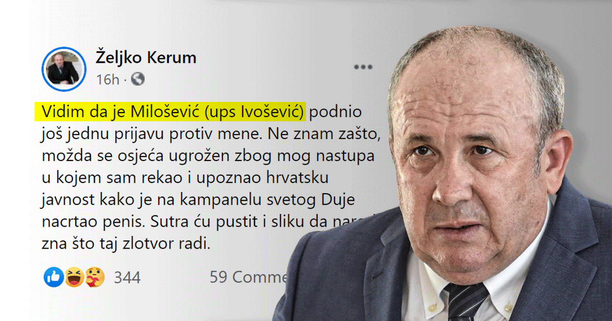 Ovo je Split 2021.: HDZ-ov partner Kerum čovjeka zove četnikom, čedom, Miloševićem...