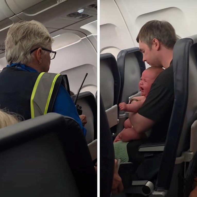 Obitelj izbačena s leta jer je beba plakala i bila crvena u licu, ljudi su bijesni