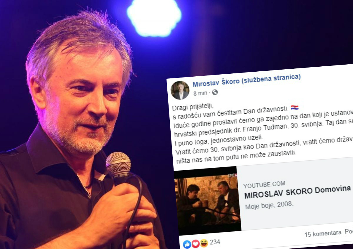 Škoro: Vratit ćemo 30.5. Dan državnosti, vratit ćemo državu narodu