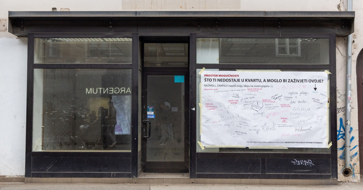 FOTO U Ilici osvanuo neobičan poziv Zagrepčanima: Što biste vi otvorili ovdje?