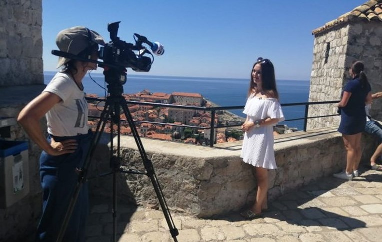 What an advertisement: German Deutsche Welle is filming a reportage about Dubrovnik