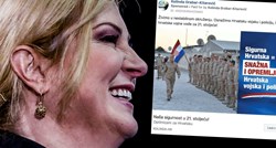 Kolinda na Fejsu platila oglas s fotografijom Hrvatske vojske