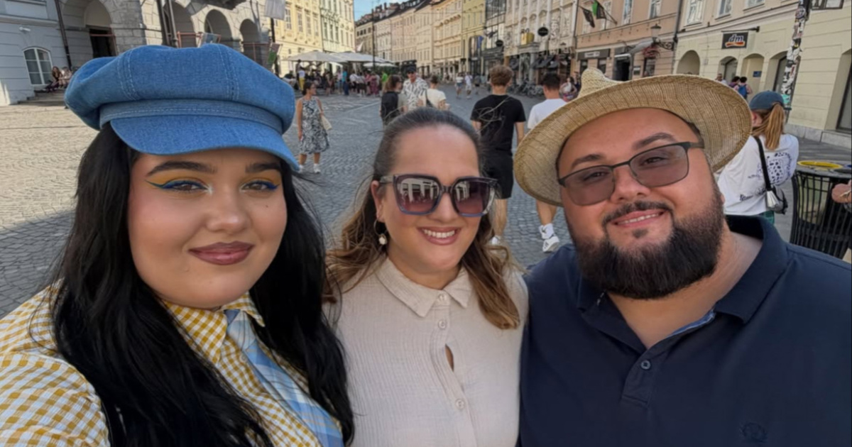 Jacques Houdek s obitelji posjetio Ljubljanu, pažnju privukla njegova kći Sofia (20)