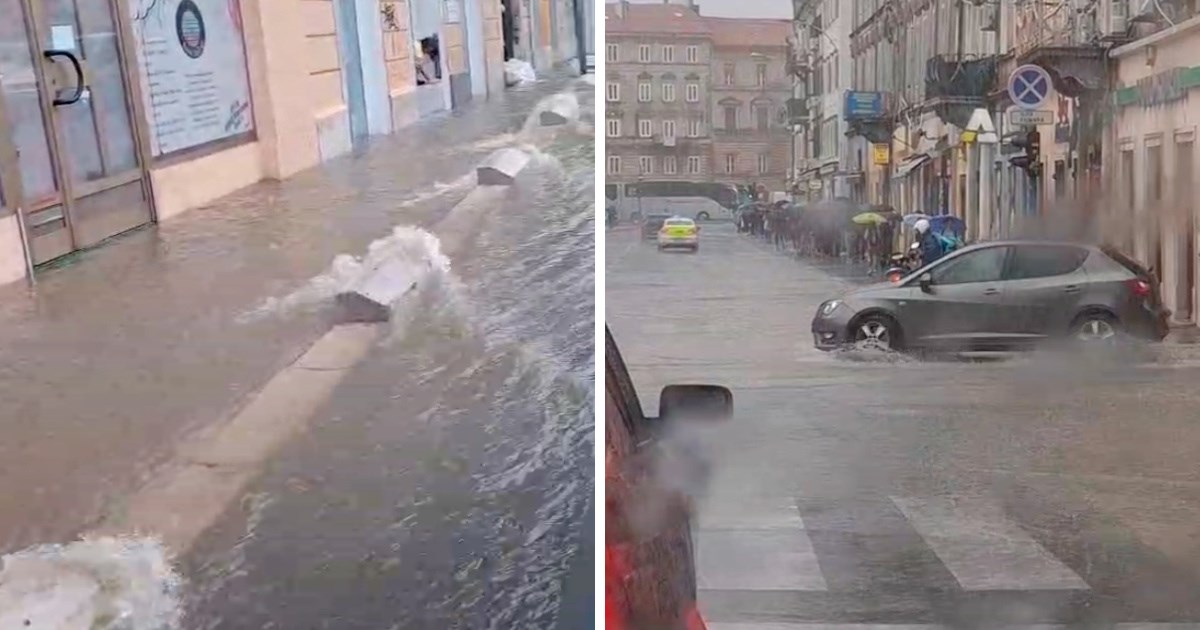 Potop u Rijeci, poplavljene ulice. Pogledajte snimke