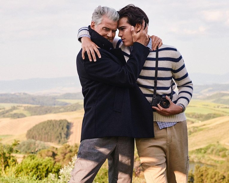 Pierce Brosnan (70) sa sinom Parisom (22) snimio modnu kampanju, ljudi su oduševljeni