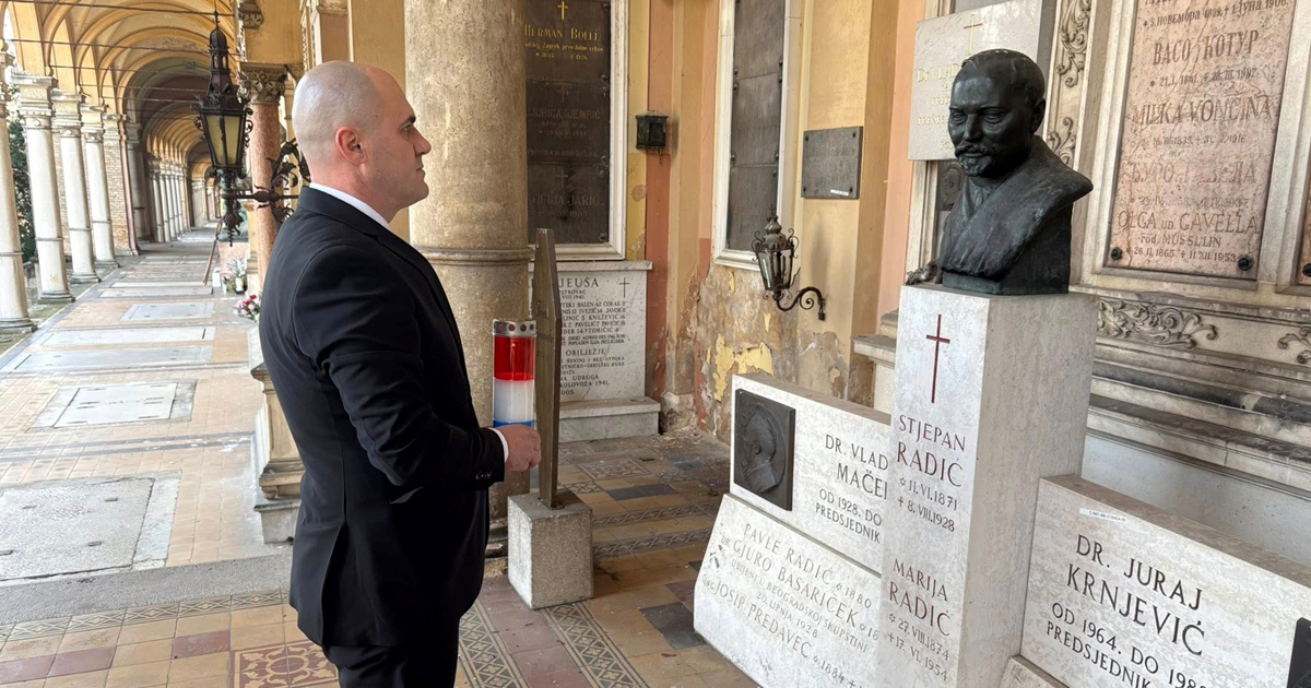 FOTO Dabro na Radićevu grobu: Nikada neću zanijekati Radića i druge hrvatske velikane