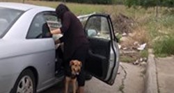 Umjesto da ih ostavi u skloništu ona je svoje pse izbacila iz auta i napustila ih