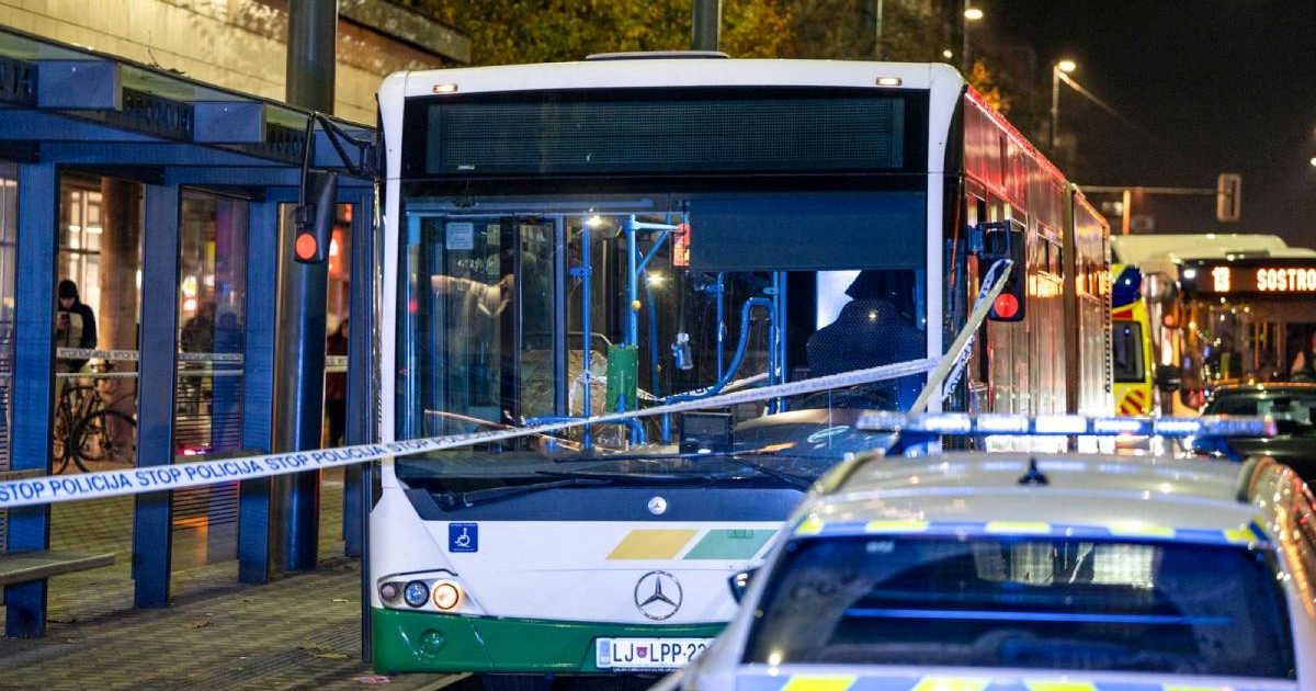 FOTO U centru Ljubljane nožem teško ozlijeđen vozač autobusa. Uhićen napadač