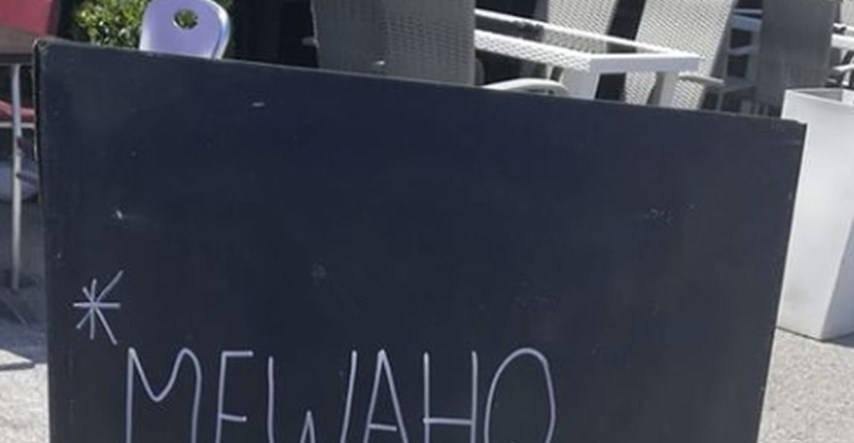 "Svaka čast na trudu": Srbe nasmijao natpis ispred restorana na plaži