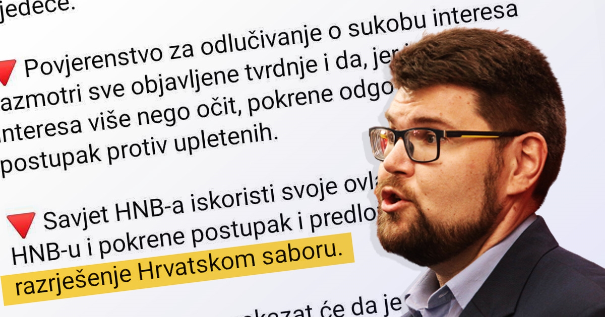 Šef SDP-a o otkriću Index Istraga: Treba smijeniti vrh HNB-a