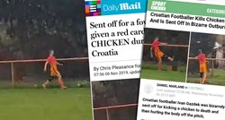 Strani mediji se raspisali o hrvatskom nogometašu koji je ubio kokoš na utakmici