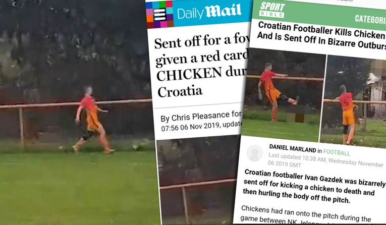 Strani mediji se raspisali o hrvatskom nogometašu koji je ubio kokoš na utakmici