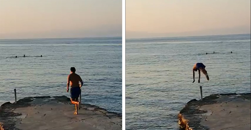 VIDEO Njonjo se snimao kako skače u vodu, pratitelji ga zezaju: Tako skače i proračun