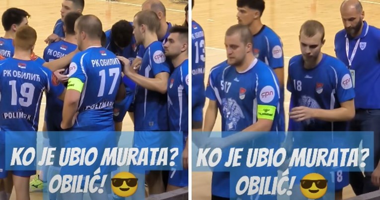 Rukometaši srpskog Obilića na time-outu viču slogan: Tko je ubio Murata?