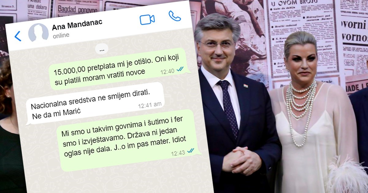 Hanžeković pisala pomoćnici ministra: Država ni oglasa nije dala. J*** im pas mater