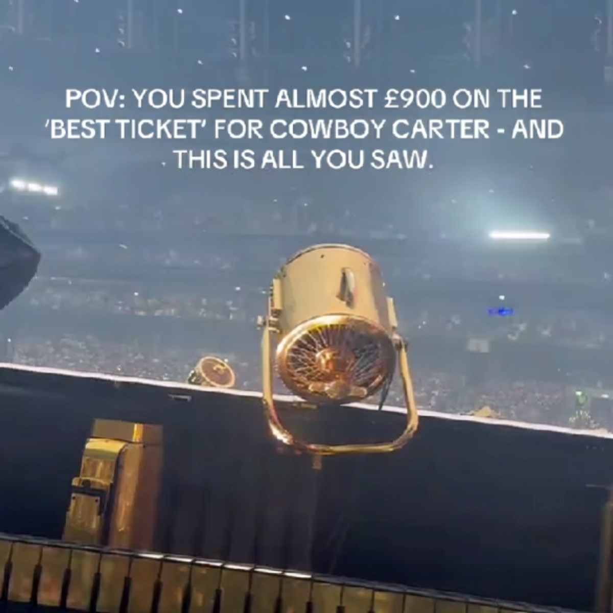 Platio 1000 eura za Beyoncéin koncert pa pokazao pogled sa sjedala